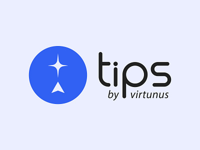 Tips Logo For Virtunus branding design happy illustration logo ui vector