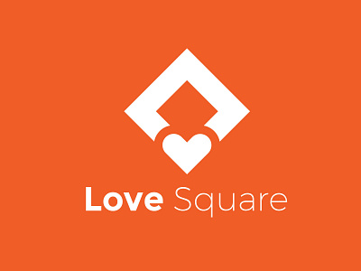 Love Square Logo branding design illustration logo ui vector