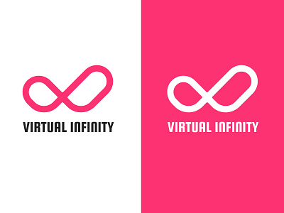 Virtual Infinity Logo branding design illustration logo ui vector