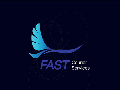 Fast Courier Services Logo branding design icon illustrator logo logo design branding logo designs logodesign logotype minimal typography vector