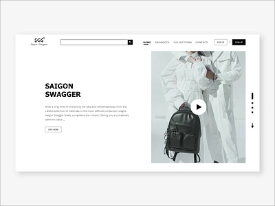 Saigon Swagger Redesign design flat minimal ui web website