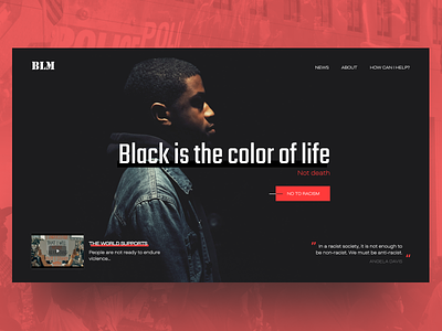 #blacklivesmatter black blacklivesmatter blm dark ui minimalism social ui uidesign uiux web website