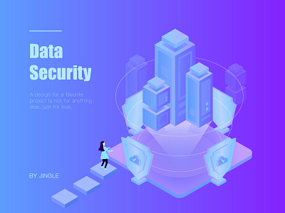 Data Security design illustration ui 插图 设计