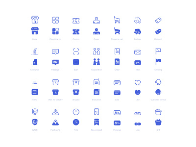 Set of linear and filled icons icon illustration ui 设计