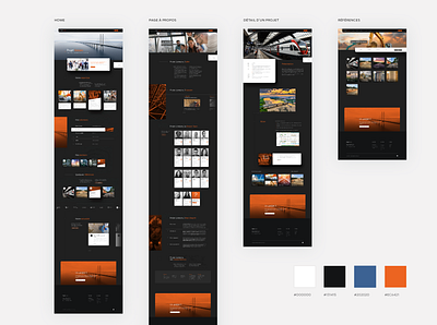 Projet Linéaire — Color palette design ui ux webdesign wordpress