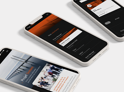 Projet linéaire — Mobile design ui ux webdesign wordpress