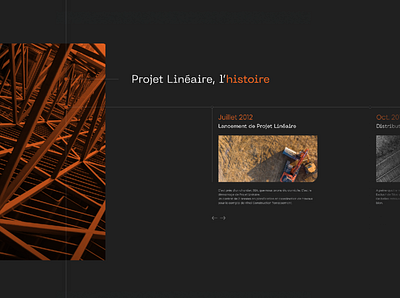 Projet linéaire — UI detail design ui ux webdesign wordpress