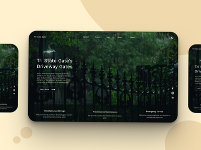 Product Website UI design