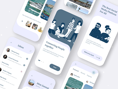 Social app UI