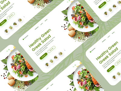 FOOD UI design header hero hero section minimal modern simplicity ui ux ux design web website website concept