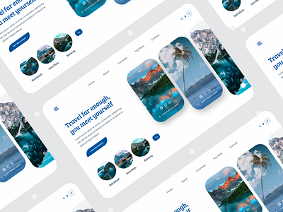 Travel Landing UI design hero landing minimal modern simplicity travel ui ux ux design web web ui web uiux website website concept