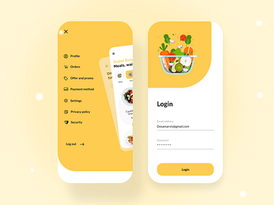 Food delivery app app app ui app ux delivery app delivery app design design food app food app design food app ui minimal modern simplicity ui ux ux design