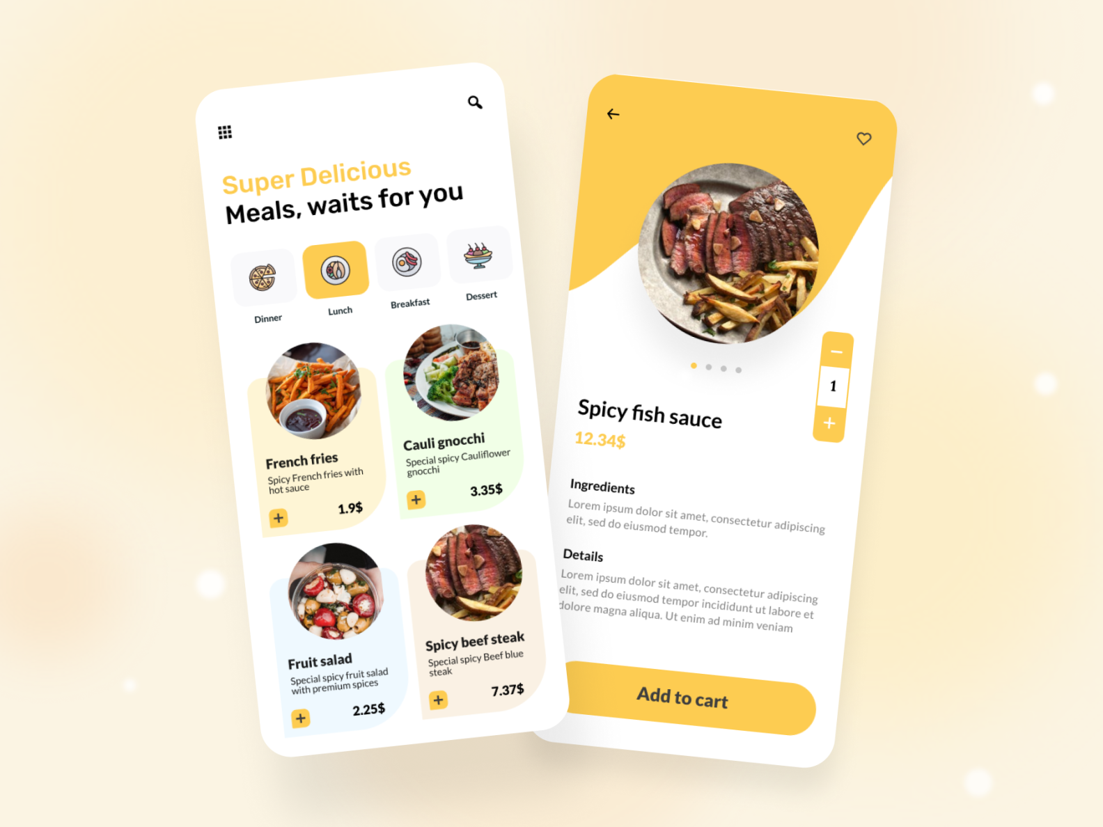 Food delivery app by Zannat Mim on Dribbble