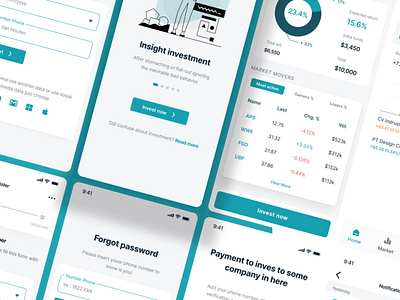 Invest Men - Investment Mobile App UI kit Figma