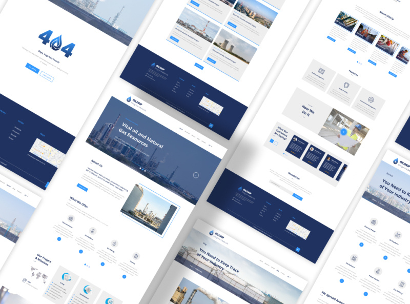 Oil Drip Oil & Gas site Figma Template by Pathfinder Std. on Dribbble