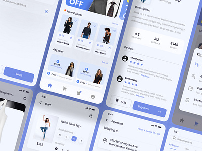 Avenir - Shopping Mobile App UI kit Figma