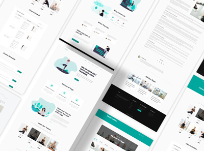 Yoga - Meditation Website Figma Template exercise female fitness floor health home lifestyle meditation relaxation sport uiux website workout yoga young