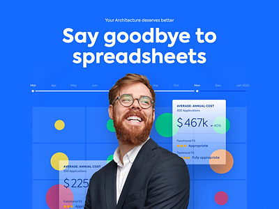 Say Goodbye to Spreadsheets hero image scroll animation