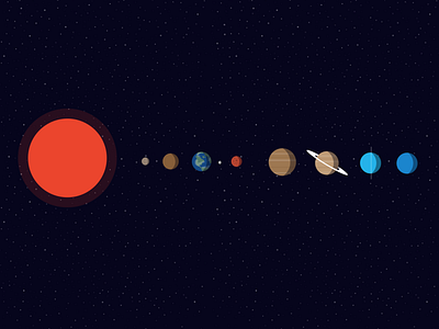 Solar System Icons earth illustration jupiter mars mercury moon pluton saturn solar system space sun vector venus