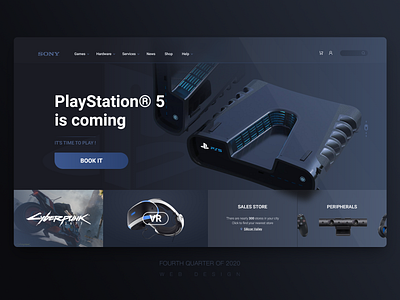 SONY PalyStation 5 is coming！ game playstation ps sony web design xd