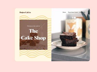 CakeShop Webpage cakewebsite design liquids ui ux webui