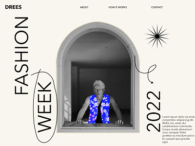 Fashion Week 2022 webdesign #2