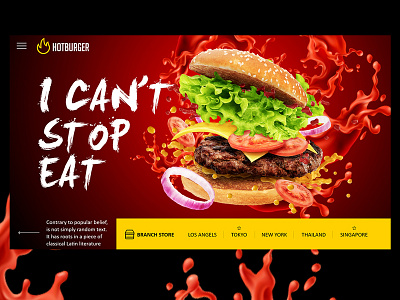 Hotburger adobe photoshop adobe xd design ui web website