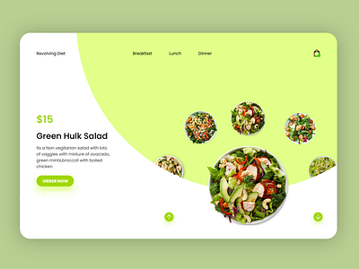 Diet Dishes website Concept