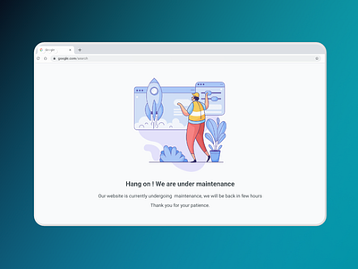 Website maintenance Ui