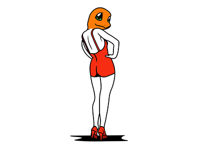 Charmander La Roque art burlesque charmander illustration pokemon