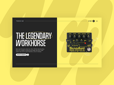 THE LEGENDARY WORKHORSE 3d branding creative design desktop graphic design tech21 ui ux