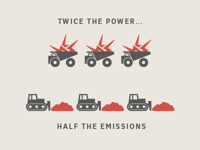 Twice the Power infographic truck