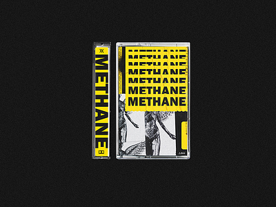 METHANE album art art direction art work branding cassette cover cover art ep music packaging