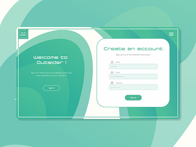 Sign up page Daily UI #001