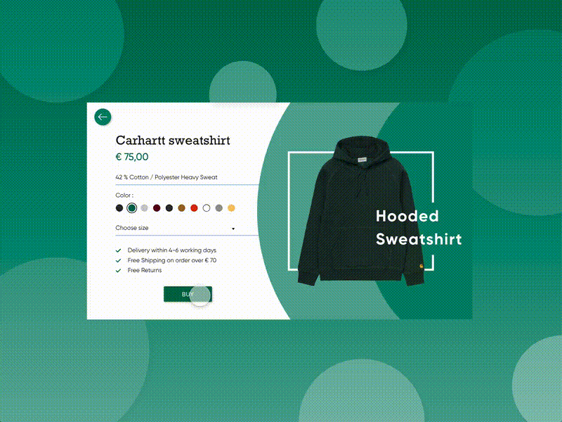 Credit card checkout form animation dailyui webdesign