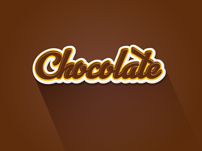 Chocolate Typography Design By Sofyan Tanjung On Dribbble