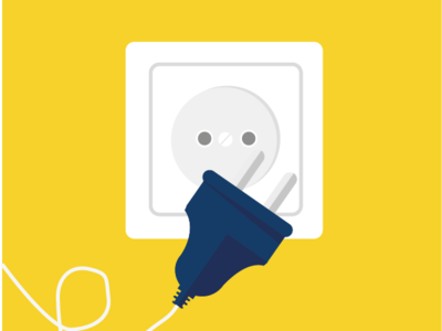 Outlet design hello dribbble illustration illustrator minimalist ui vector yellow