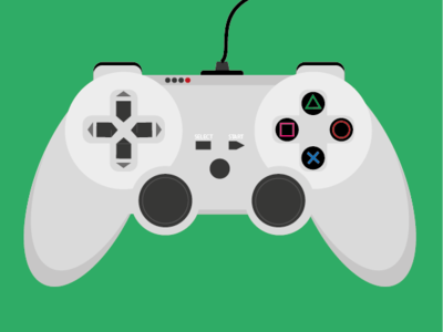 Game Controller design illustration illustrator minimalist play vector videogames