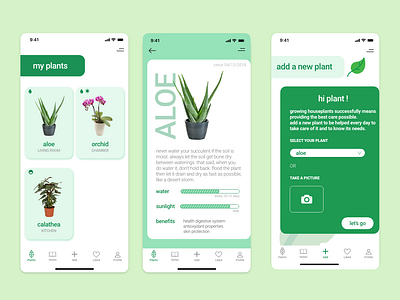 Plants - App design firstshot plants uidesign uxdesign