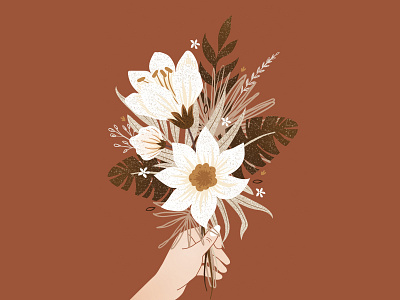 Azalée art botanic bouquet digital fleurs flowers illustration illustrator instagram plant