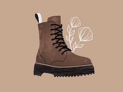DrMartens art book boots design draw drmartens fashion flowers illustration illustrator instagram jadon peppermooon picture shoes sketchbook style vector