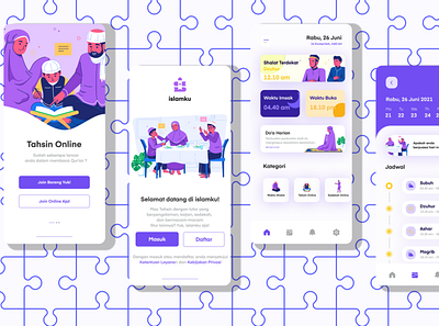 Muslim App Design app ui