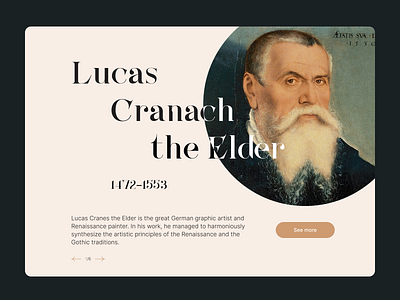 Lucas Cranach the Elder design graphic design ui web
