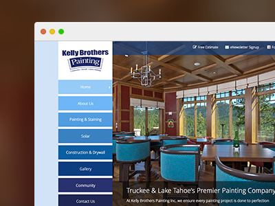 Kelly Brothers Painting Website design web