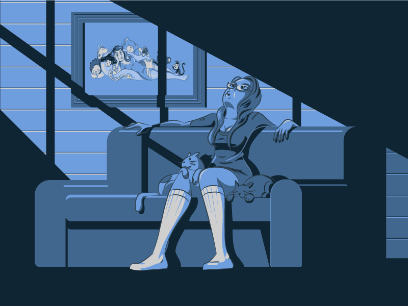 Resting Blue