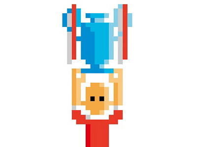 Robben Champion bayermünchen championsleague cup final football pixel pixel art robben soccer