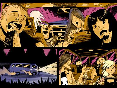 Médula Espinal - WIP character comic comicart heavymetal illustration pahito wagon