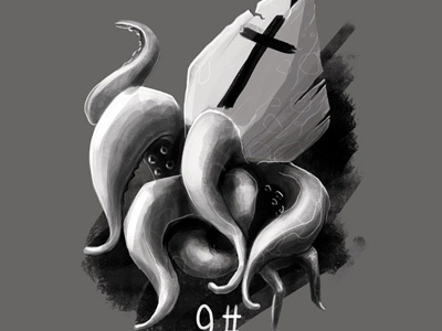 Monstruo argentina church illustration monster pahito pope rosario tentacles