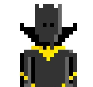 Black Panther black panther character drawing pixel art