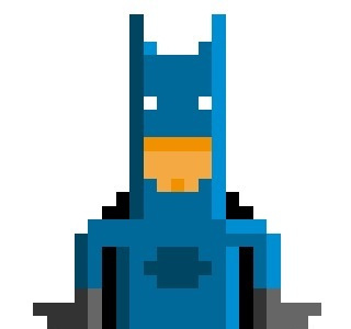 Batman batman character drawing pixel art